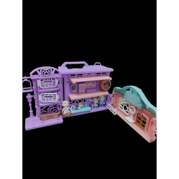 Plastic Pet Groomer carrying case with Honey Bee Acres The Barksters Dog Family - Picture 1 of 3